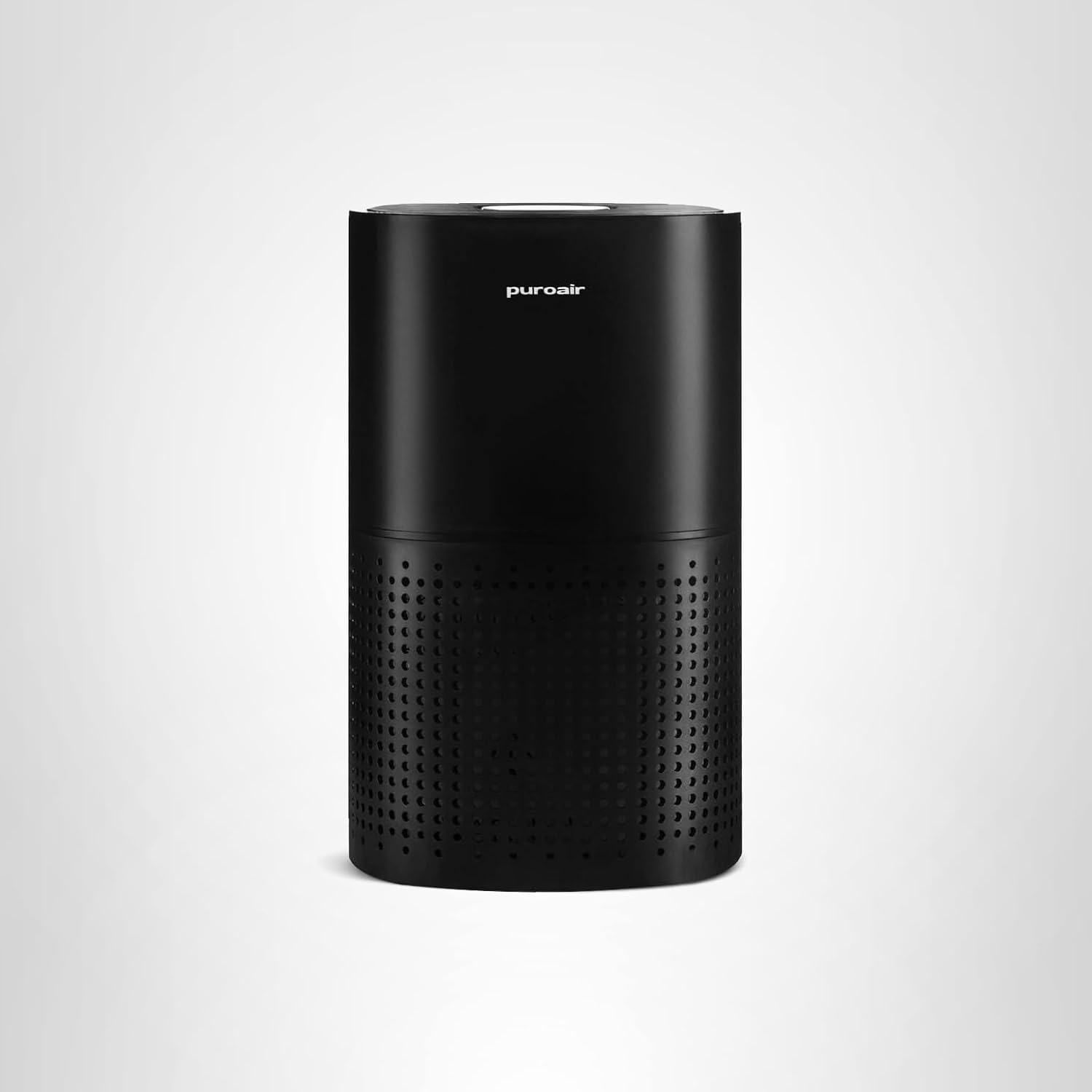 PuroAir 240 HEPA air purifier for pet owners in large living room removing pet dander and odors