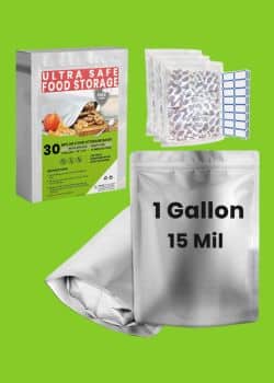 Mylar Bags for Food Storage 1 Gallon