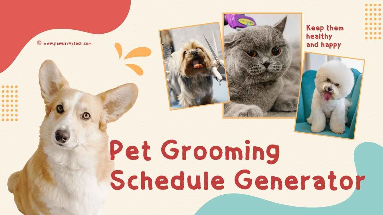 Grooming Schedule Generator 2025: Simplify Your Pet Care Routine