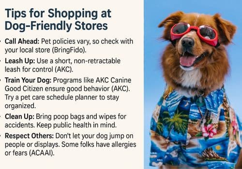 Tips for Shopping at Dog-Friendly Stores