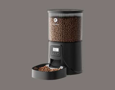 Automatic Cat Feeder: 4L Timed Cats Food Dispenser Programmable 1-6 Meal for Cat and Small Medium Dog- Auto Pet Feeder Easy to Set Up Dual Power Supply with Desiccant Bag| Detachable Washable