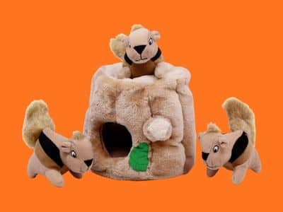 Outward Hound Hide A Squirrel Plush Dog Toy Puzzle, Medium