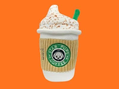 Parody Star Pups Coffee Dog Toy Pup'kin Spice Latte